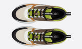 Dior B22 Green and White Technical Mesh with Ebony and Camel Smooth Calfskin - DUBAI ALL STAR