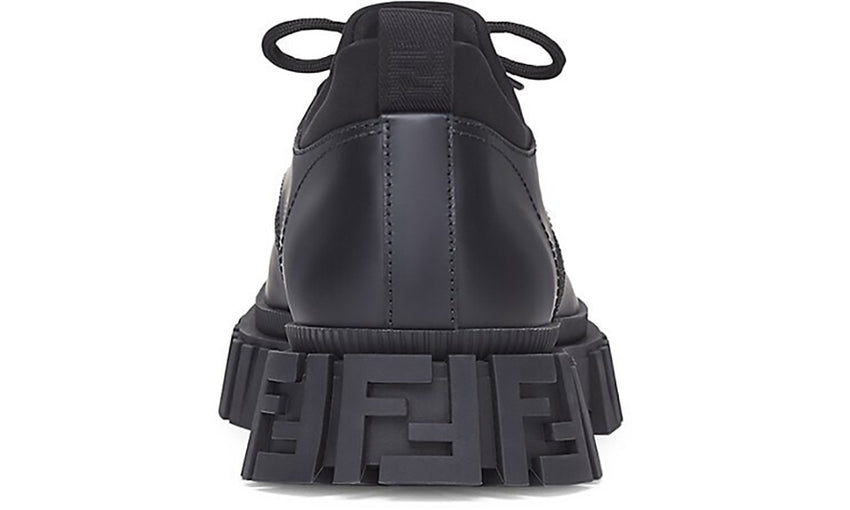 Fendi Leather Double F Oxford Shoes - DUBAI ALL STAR