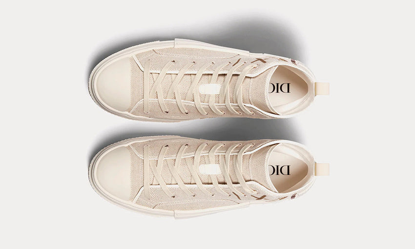Dior B23 Cactus Jack Dior "Cream & Coffee" High-top Sneaker - DUBAI ALL STAR