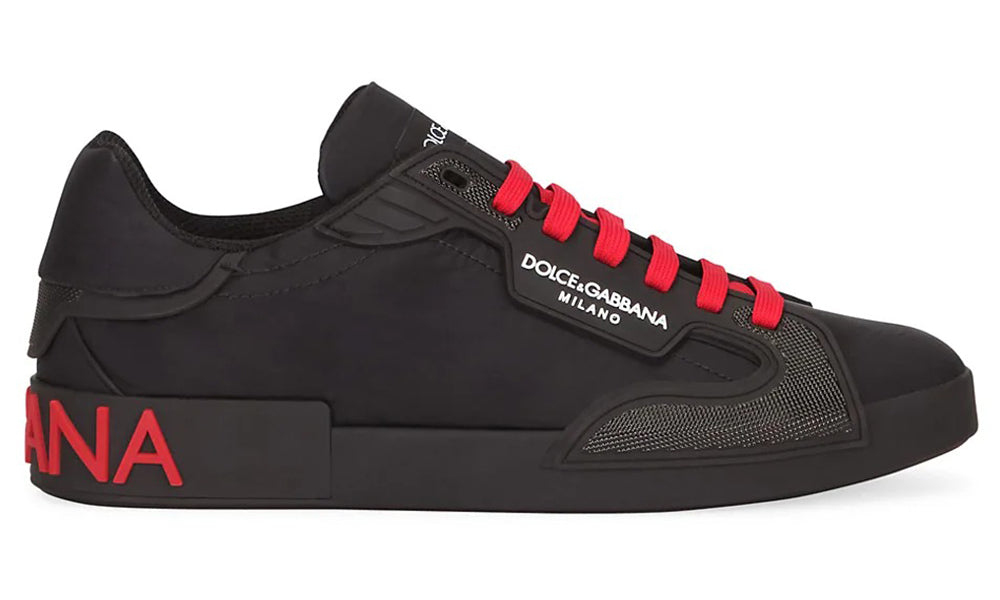 Dolce & gabbana black & red portofino sneakers Clearance