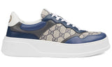 GUCCI GG Canvas leather-trimmed sneakers "Blue" - DUBAI ALL STAR