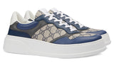 GUCCI GG Canvas leather-trimmed sneakers "Blue" - DUBAI ALL STAR