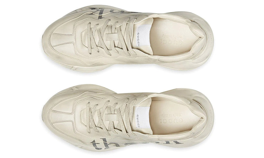 Gucci Rhyton 'think thank' print sneaker