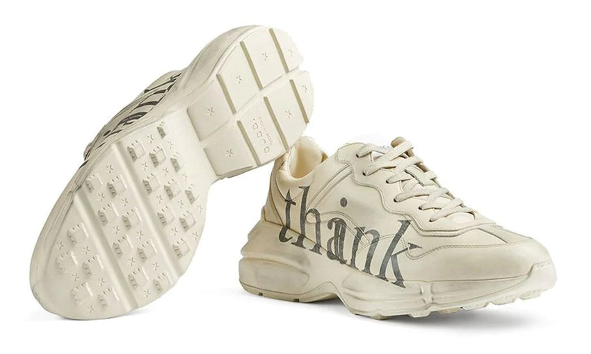 Gucci Rhyton 'think thank' print sneaker